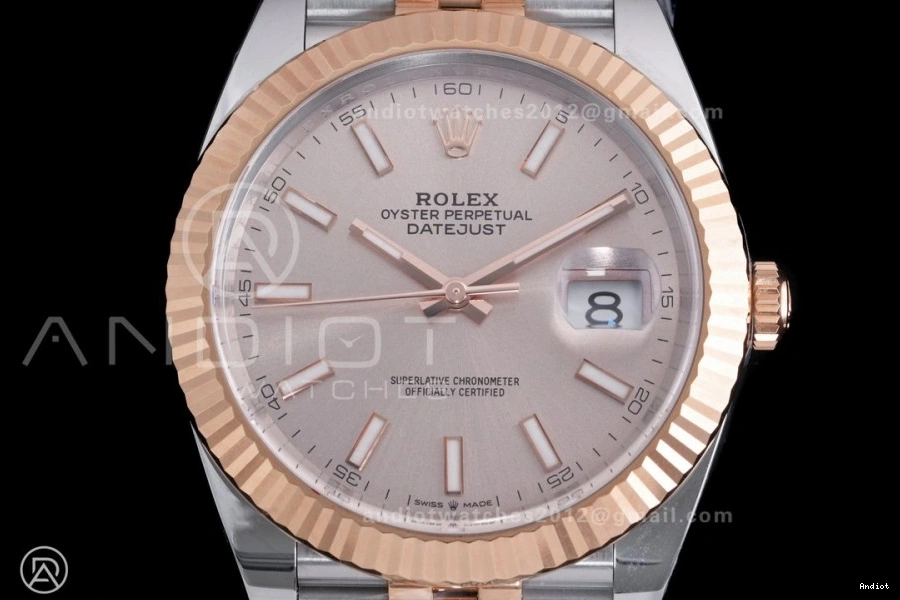 1:1 Edition SH3235 Dial Champagne SS Jubilee Bracelet Clean DateJust 126331 Best RG on 41 904L Steel 1202